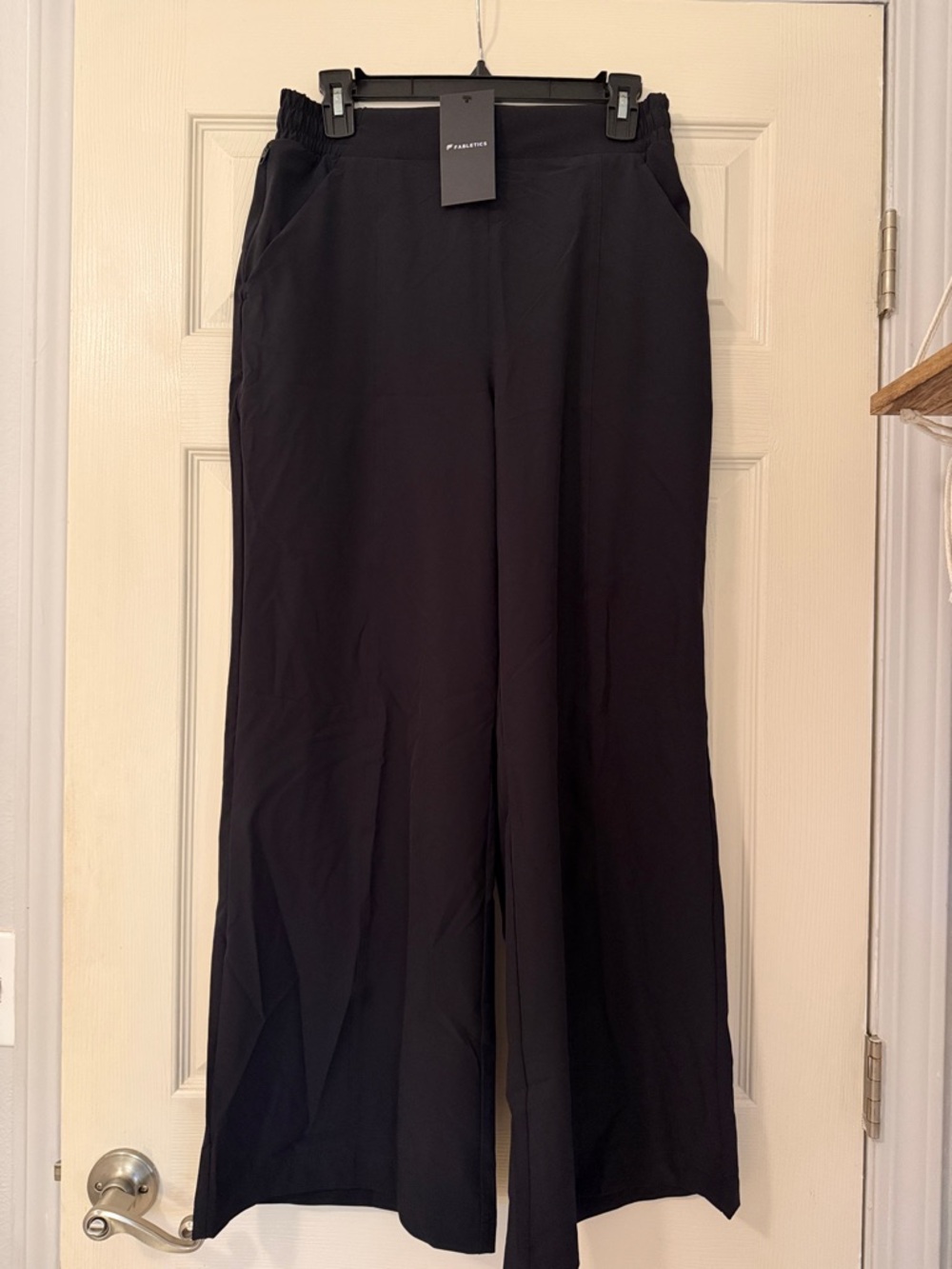 Fabletics Black Wide-Leg Pull-On Pants